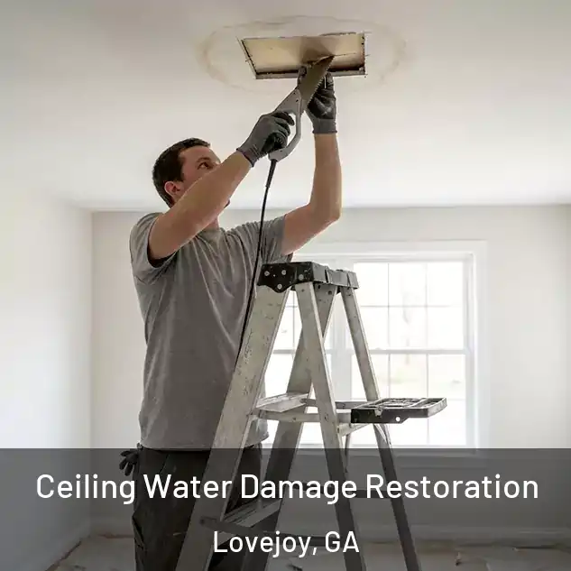  Ceiling Water Damage Restoration Lovejoy, GA