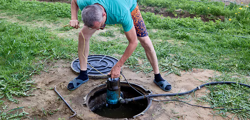 Outdoor Sewage Cleanup in Lovejoy