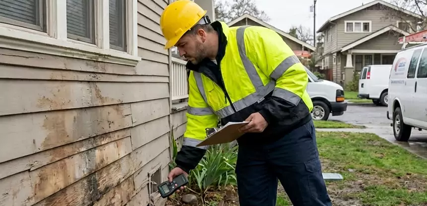 Water Damage Exterior Wall Lovejoy