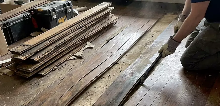 Wood Veneer Water Damage Repair Lovejoy