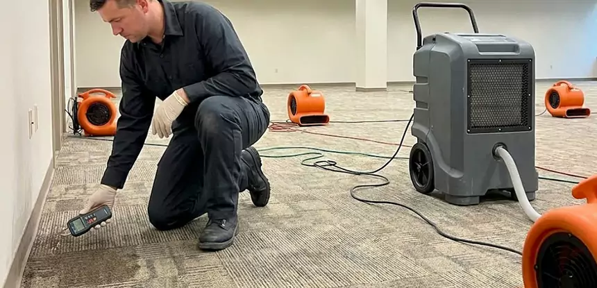 Drying Carpet Padding After Flood in Lovejoy